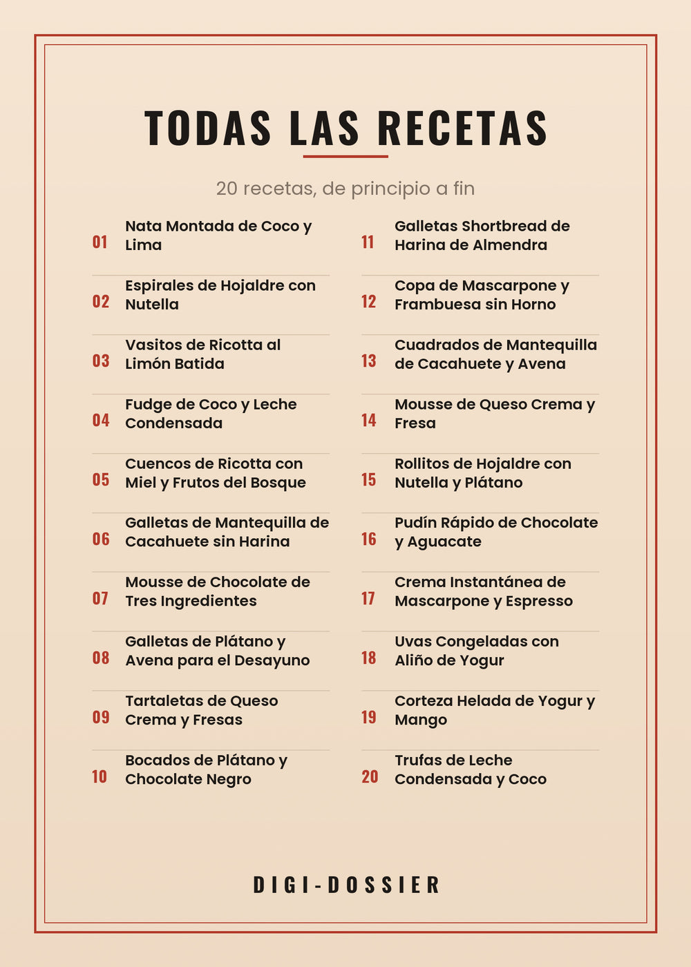 Todas las recetas de este libro