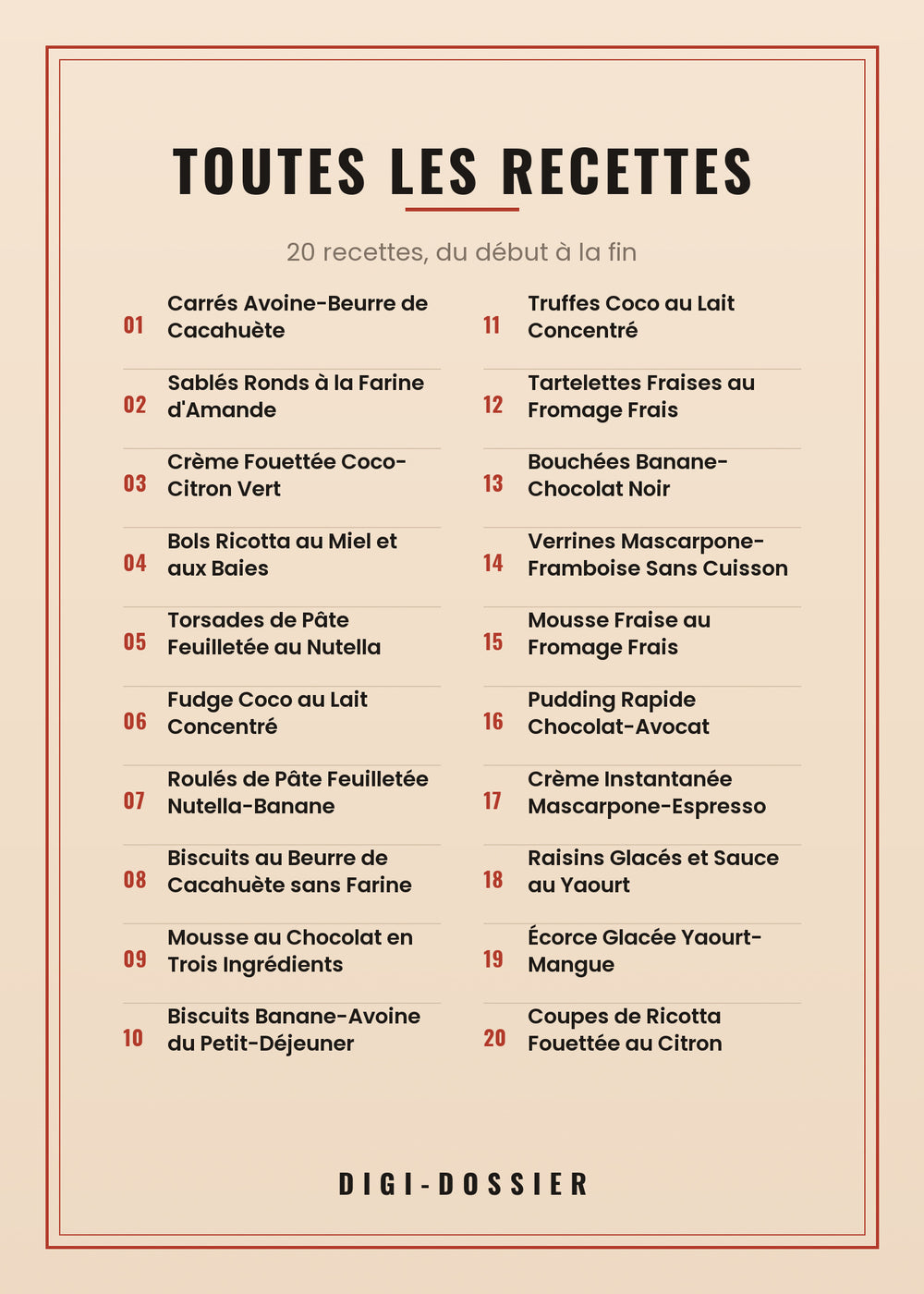 Toutes les recettes de ce livre