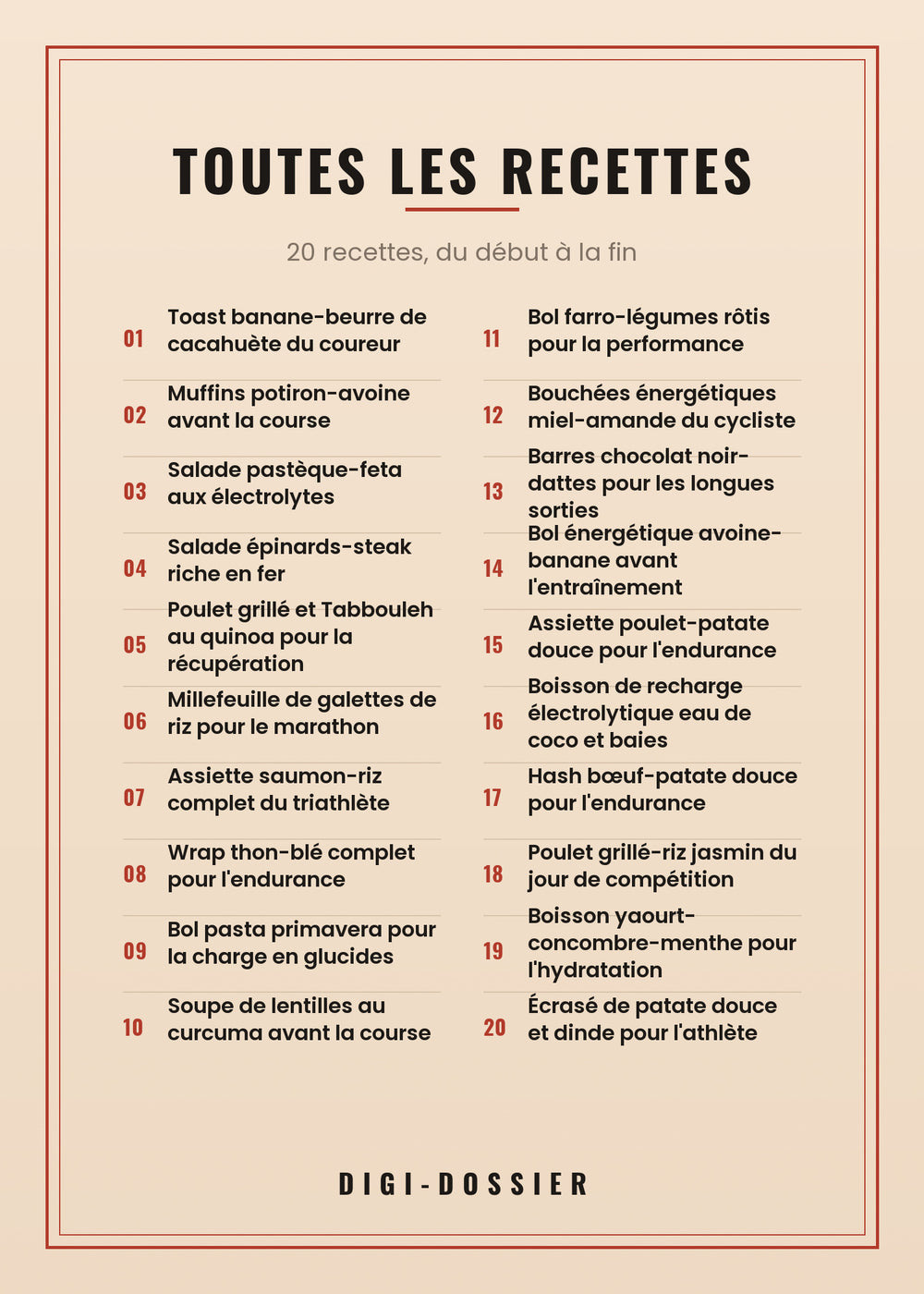 Toutes les recettes de ce livre