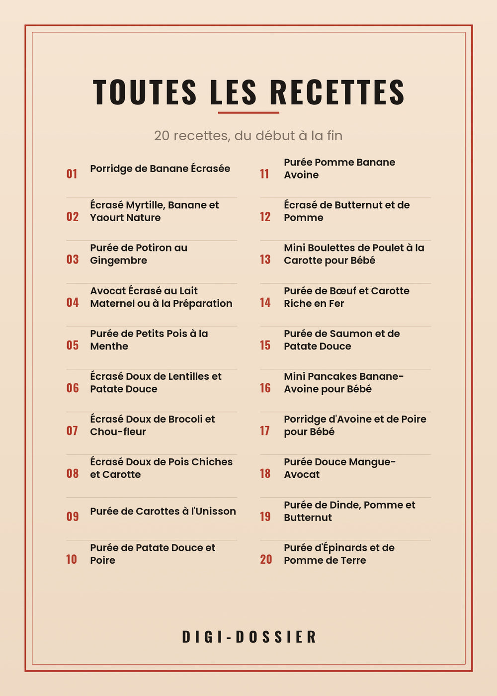 Toutes les recettes de ce livre