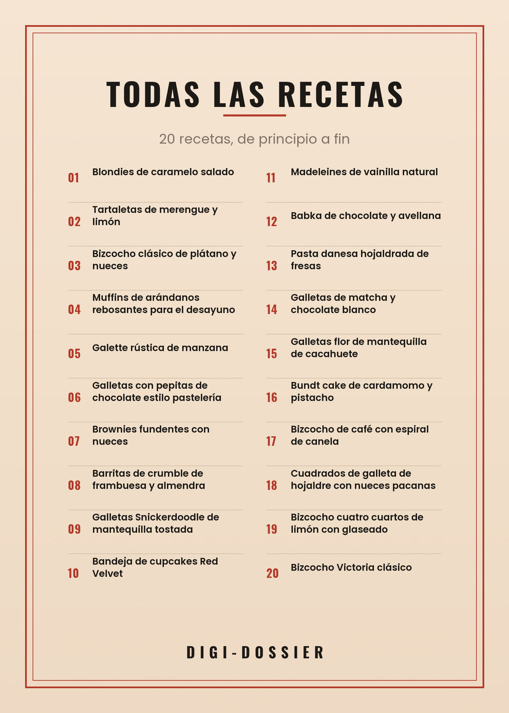 Todas las recetas de este libro