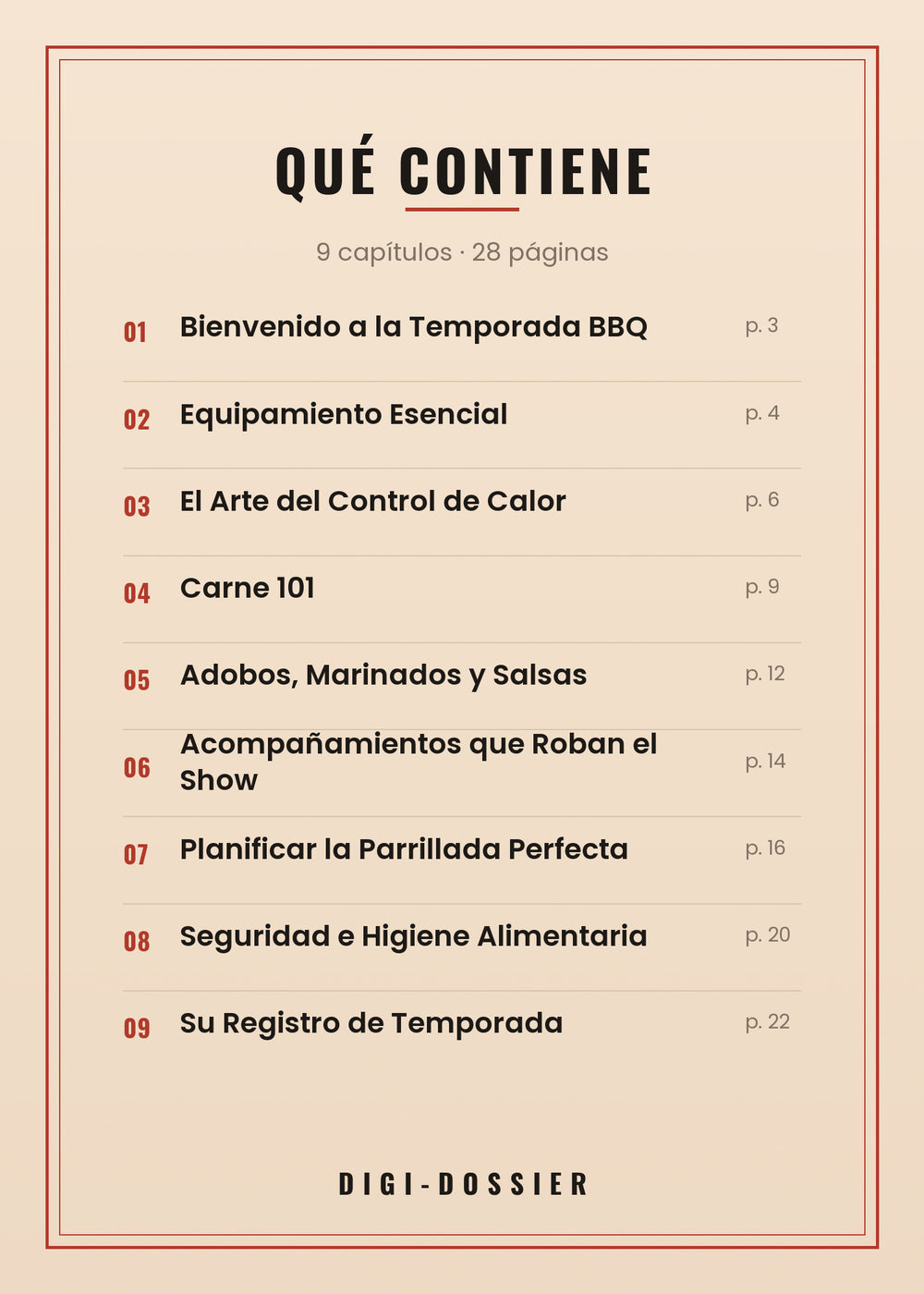 Qué contiene — todos los capítulos