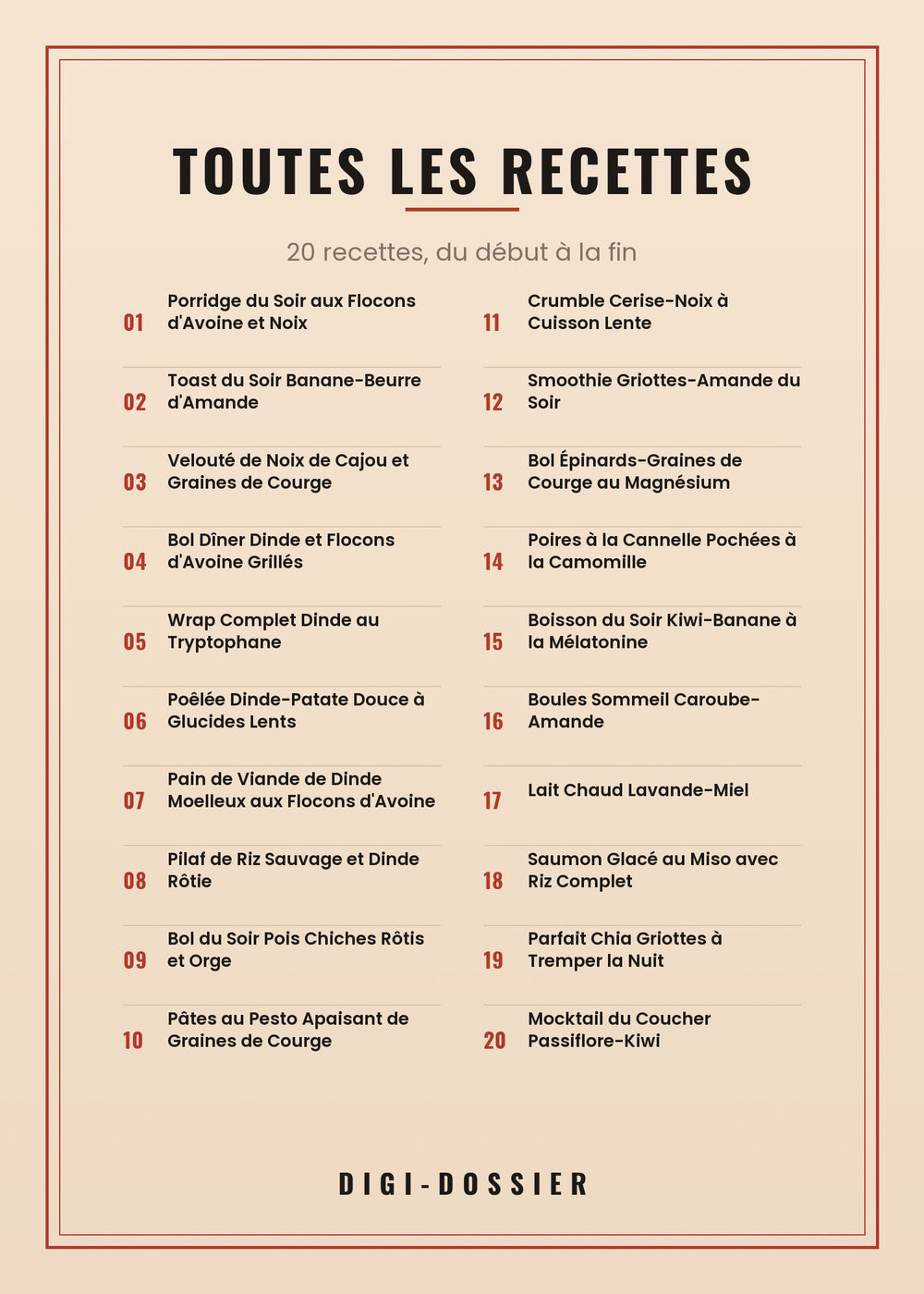 Toutes les recettes de ce livre