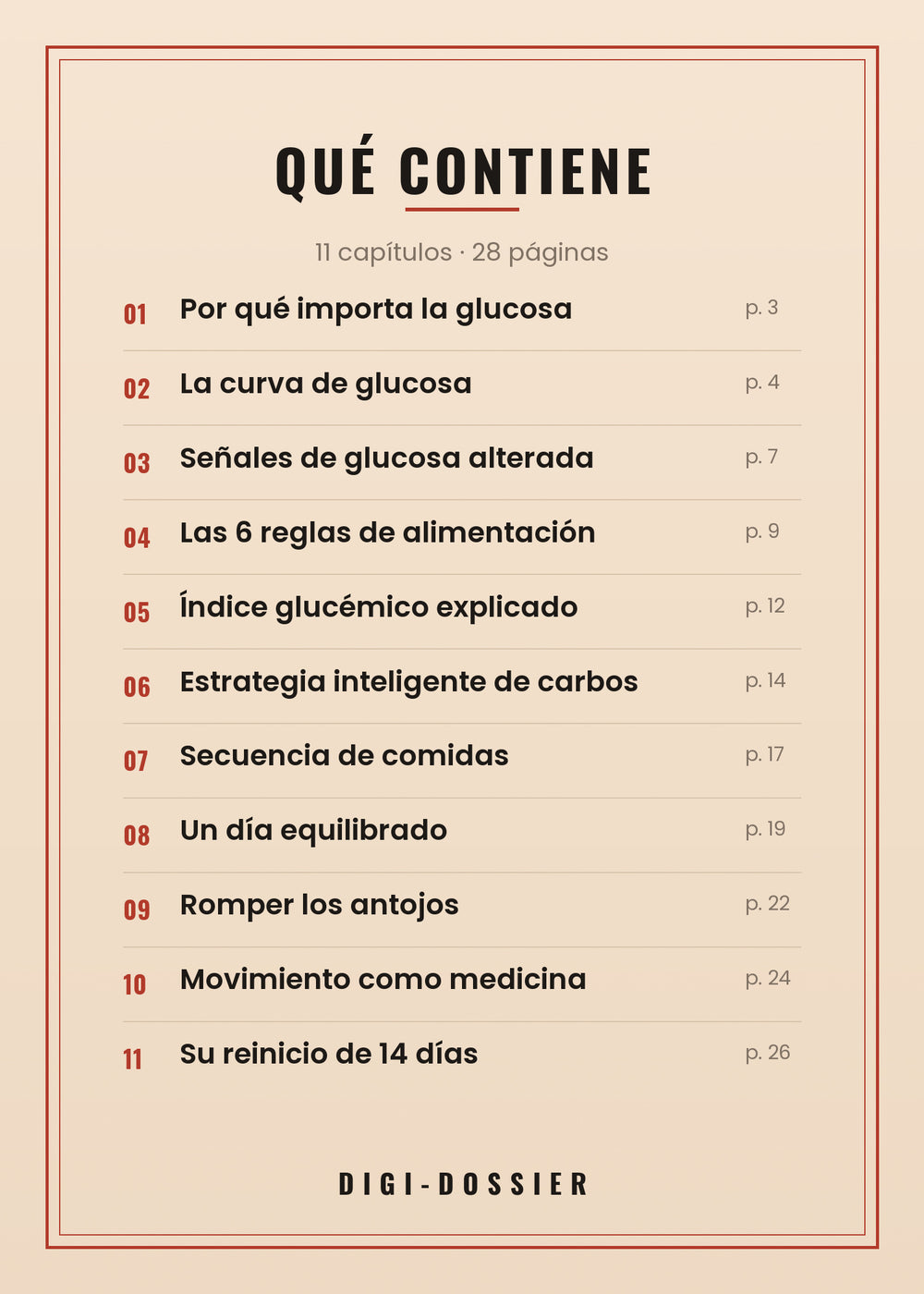 Qué contiene — todos los capítulos