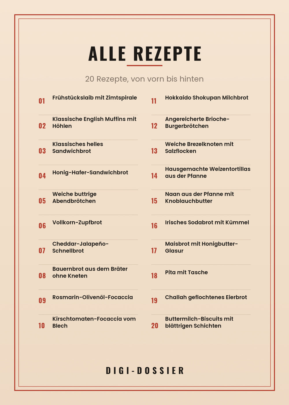 Alle Rezepte in diesem Kochbuch