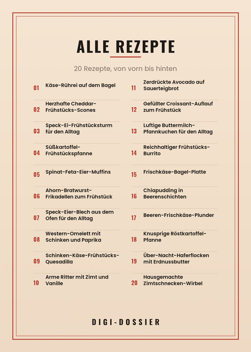 Alle Rezepte in diesem Kochbuch