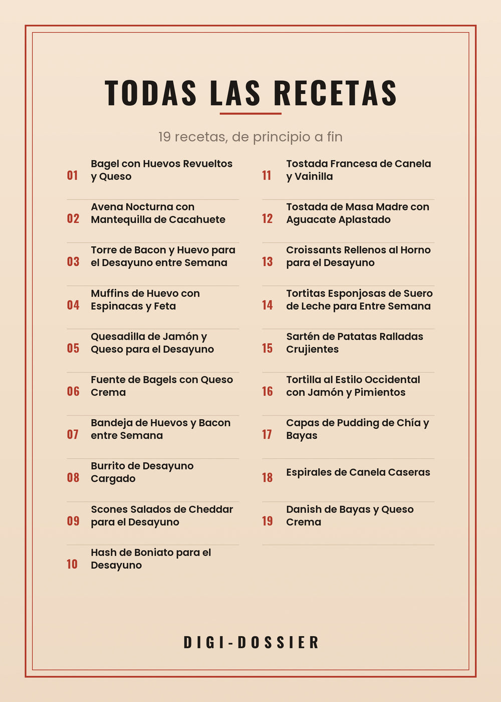 Todas las recetas de este libro