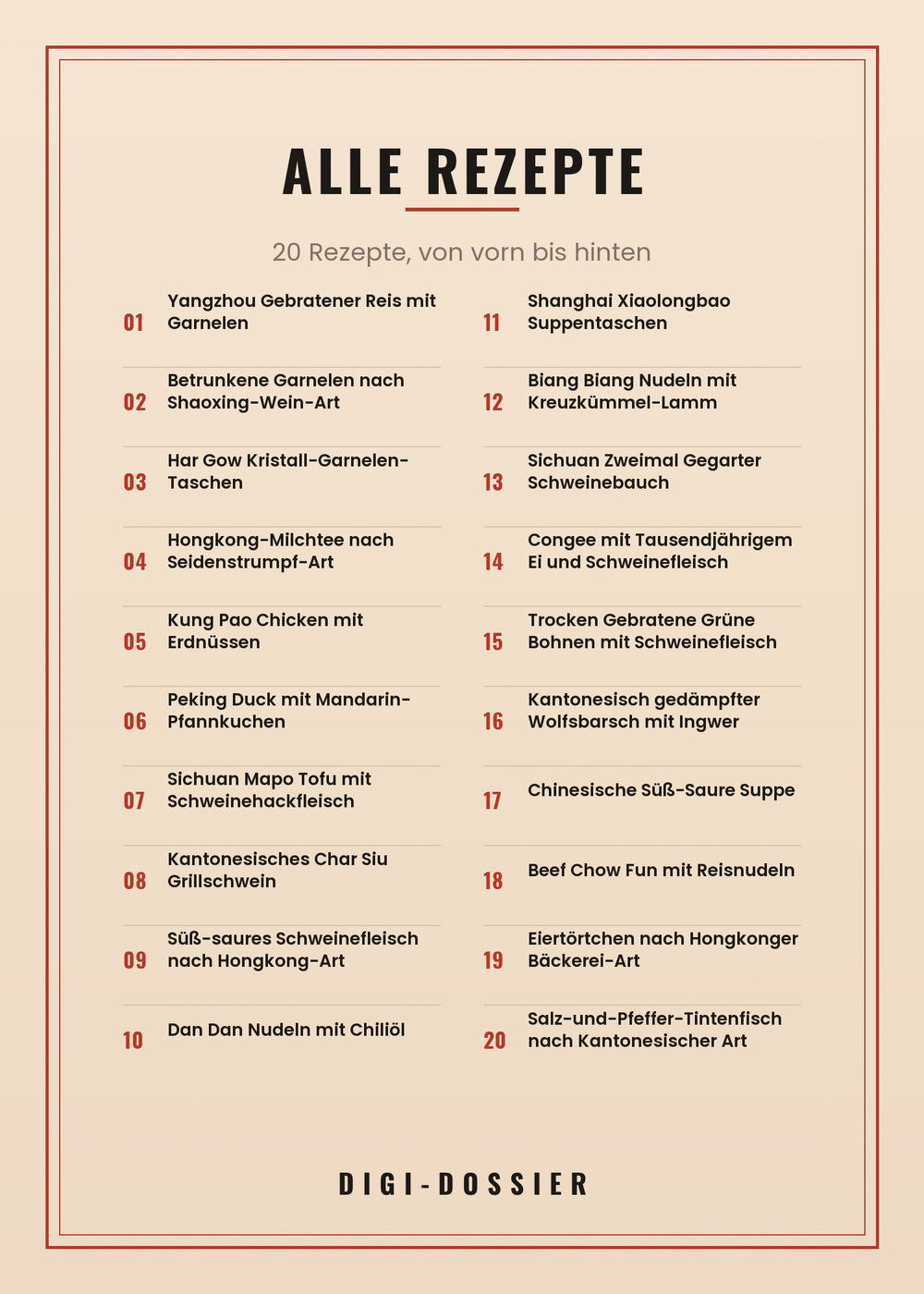 Alle Rezepte in diesem Kochbuch