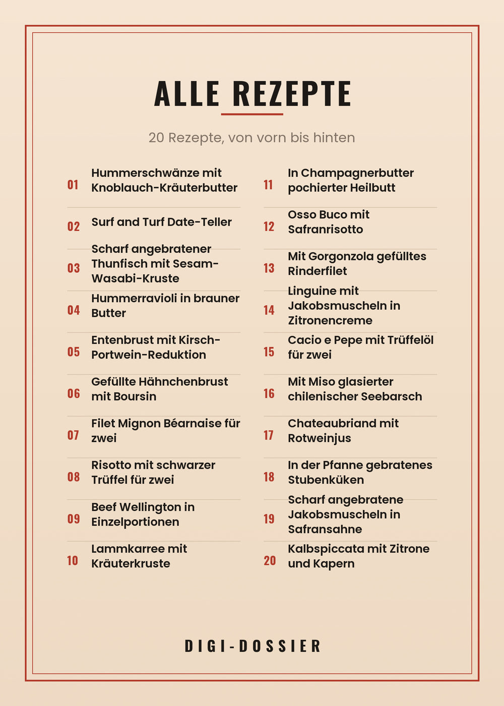Alle Rezepte in diesem Kochbuch