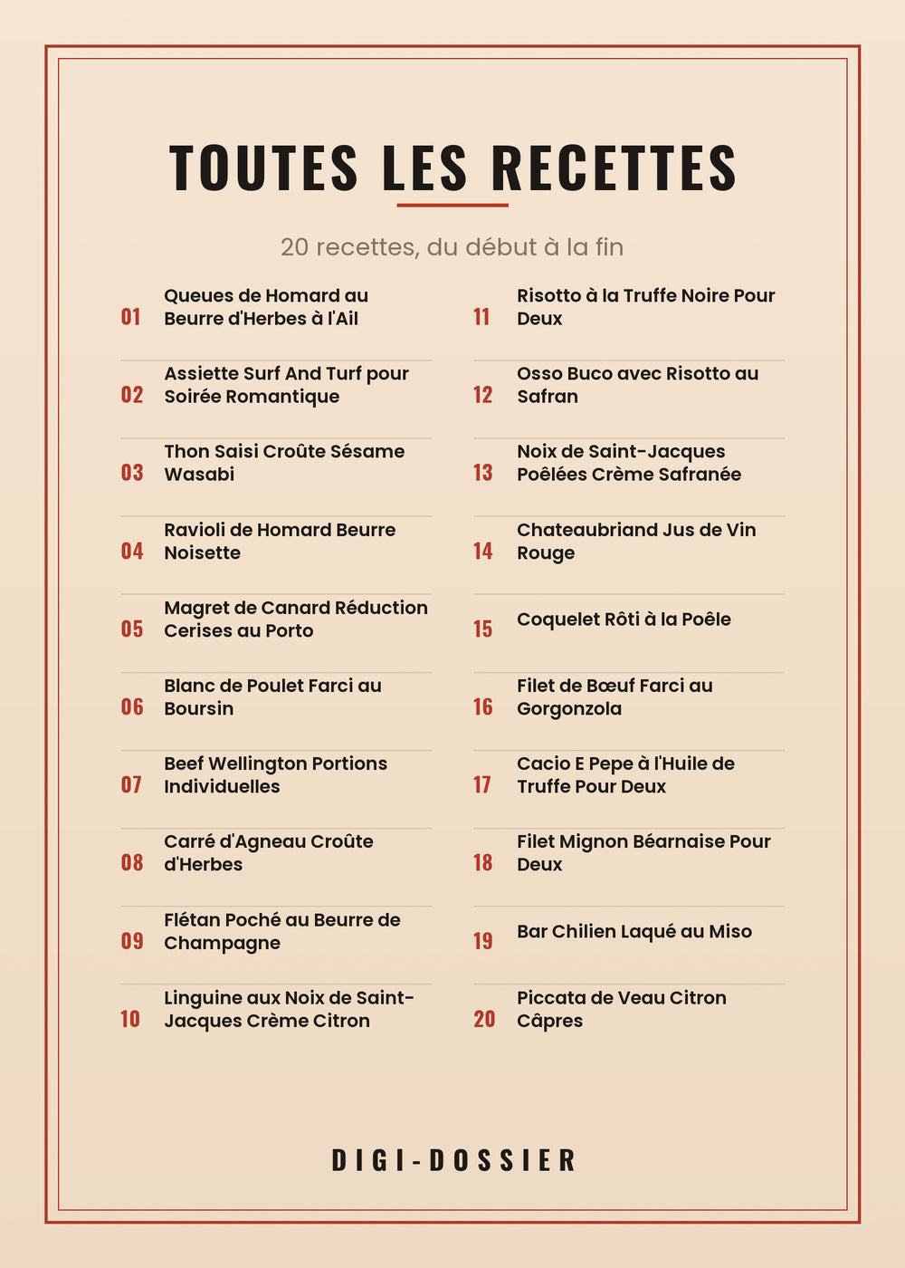 Toutes les recettes de ce livre