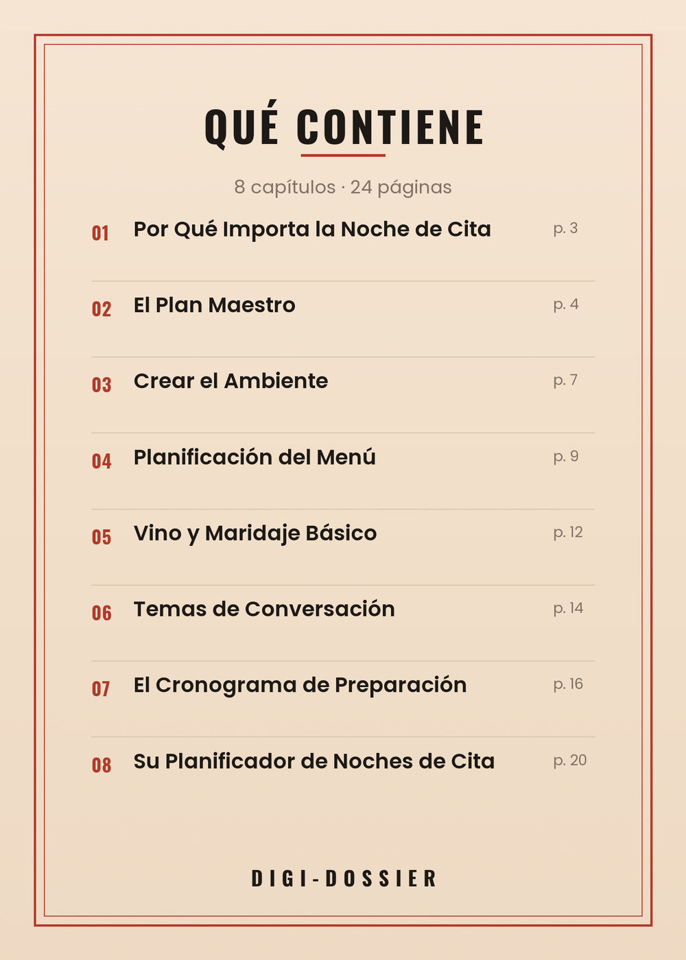 Qué contiene — todos los capítulos