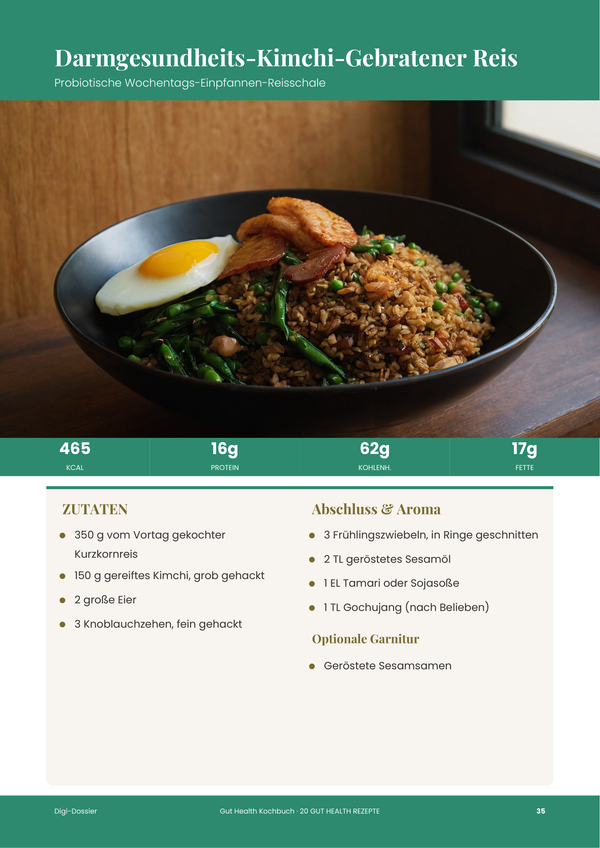 Beispiel-Rezeptseite — Darmgesundheits-Kochbuch