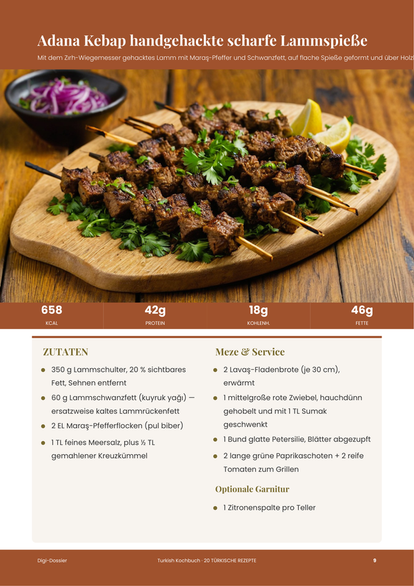Beispiel-Rezeptseite — Türkisches Kochbuch