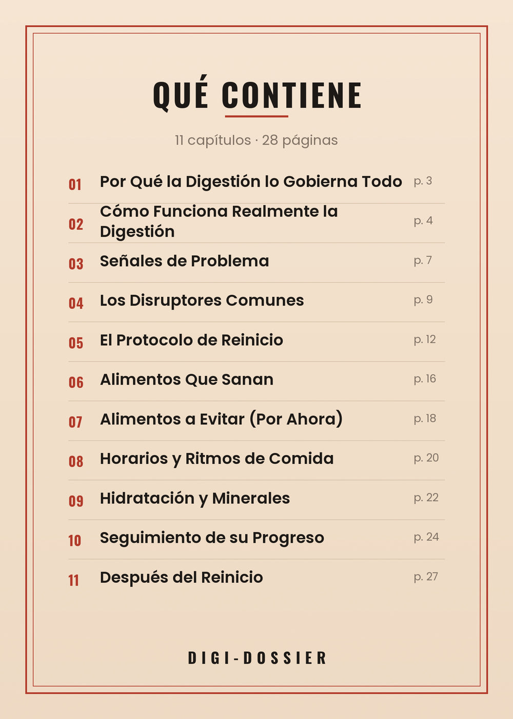 Qué contiene — todos los capítulos