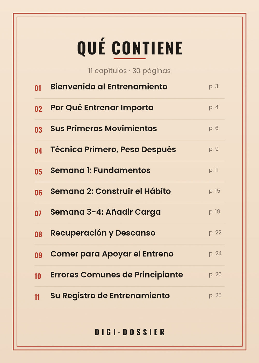Qué contiene — todos los capítulos