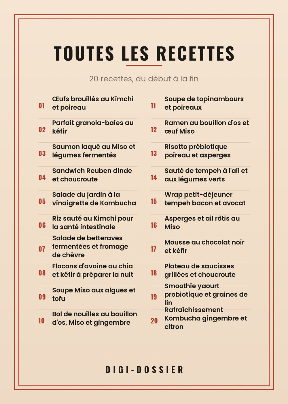 Toutes les recettes de ce livre