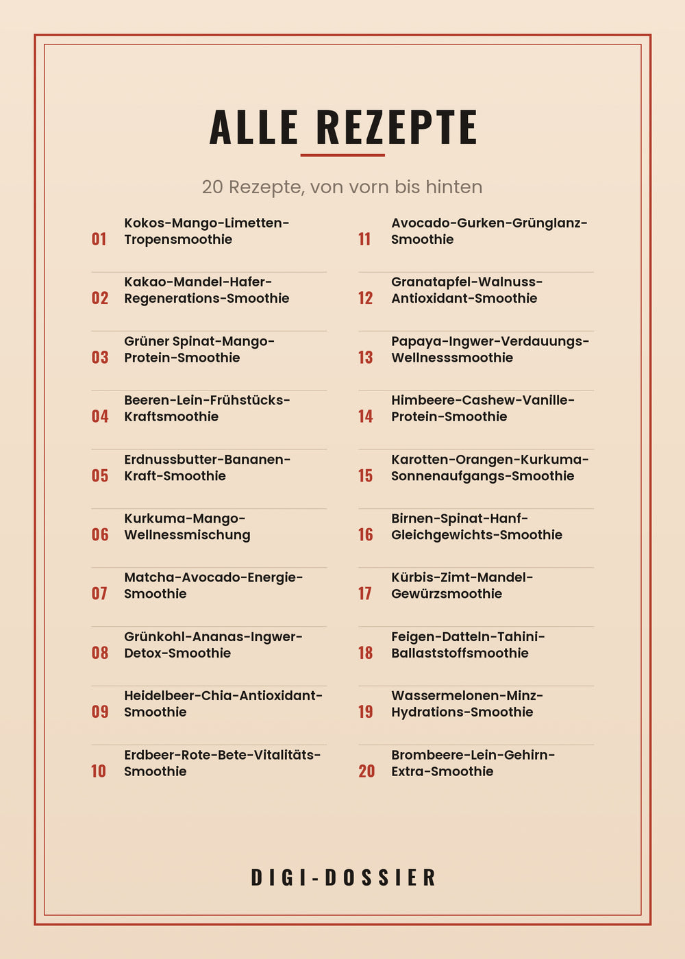Alle Rezepte in diesem Kochbuch