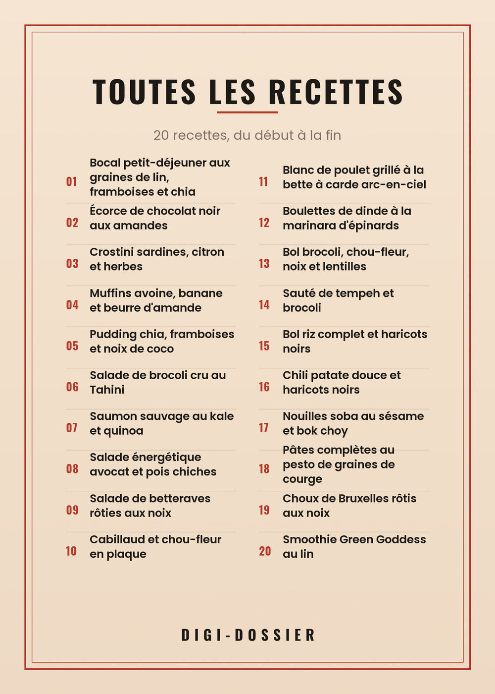 Toutes les recettes de ce livre