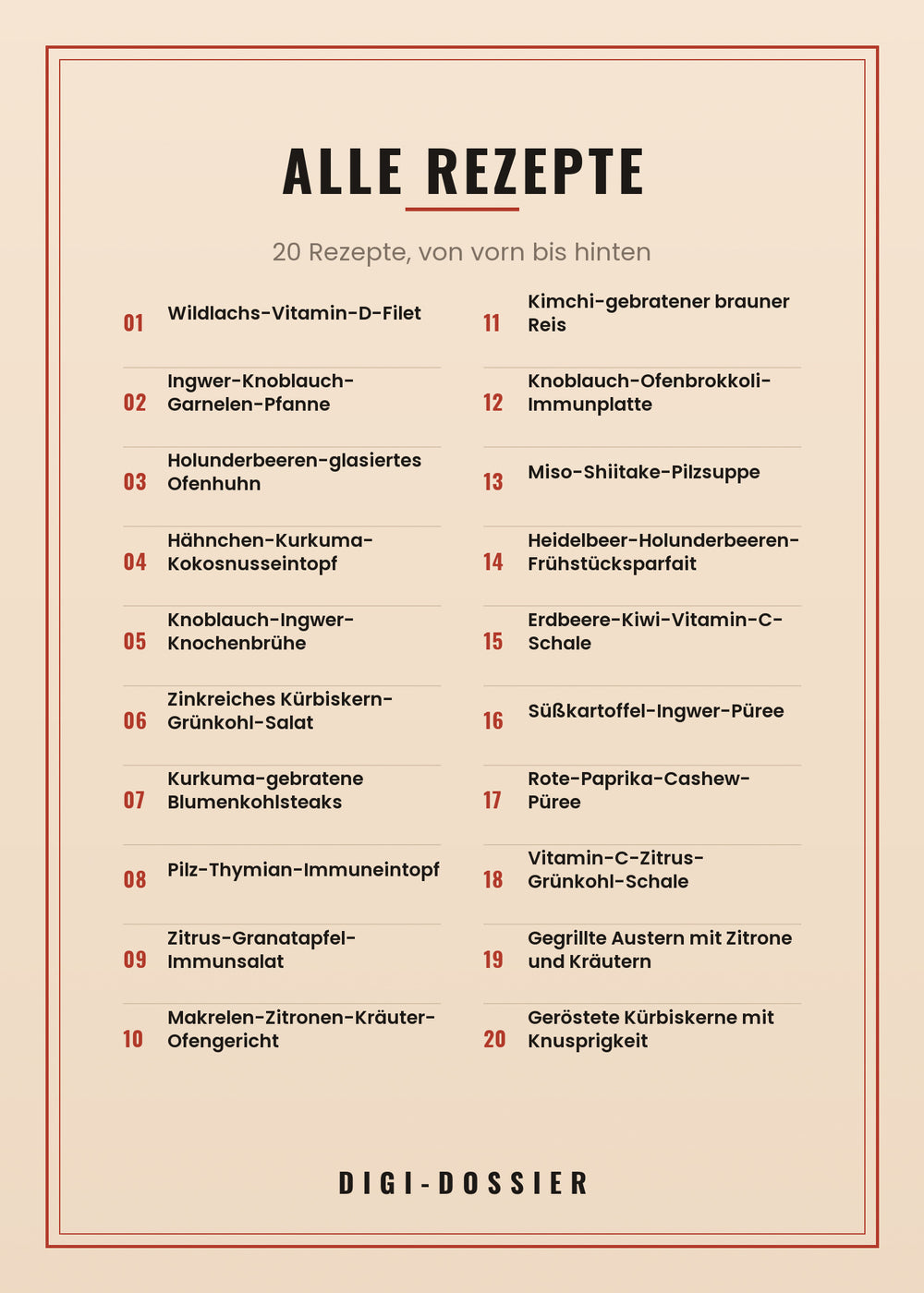 Alle Rezepte in diesem Kochbuch