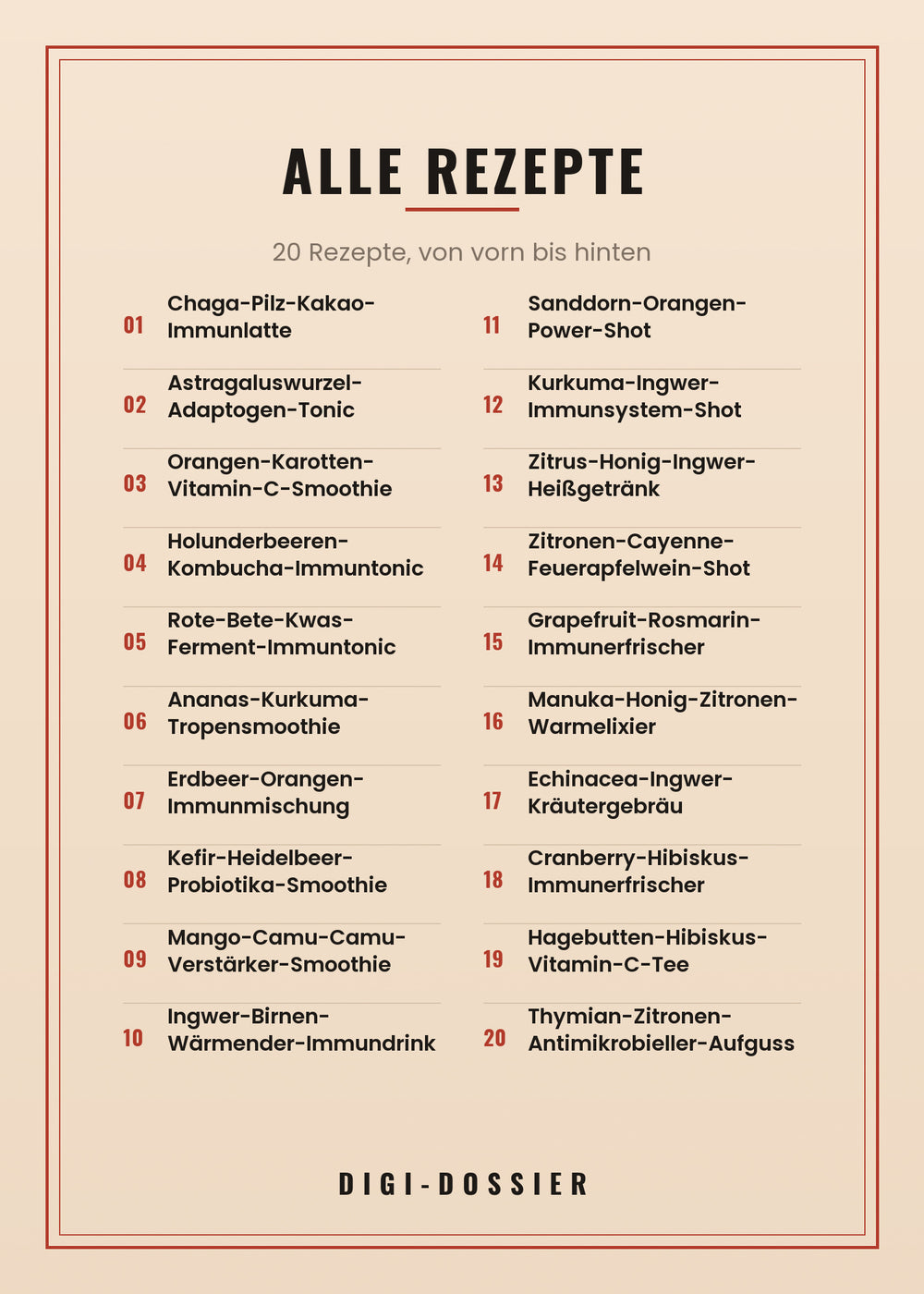 Alle Rezepte in diesem Kochbuch