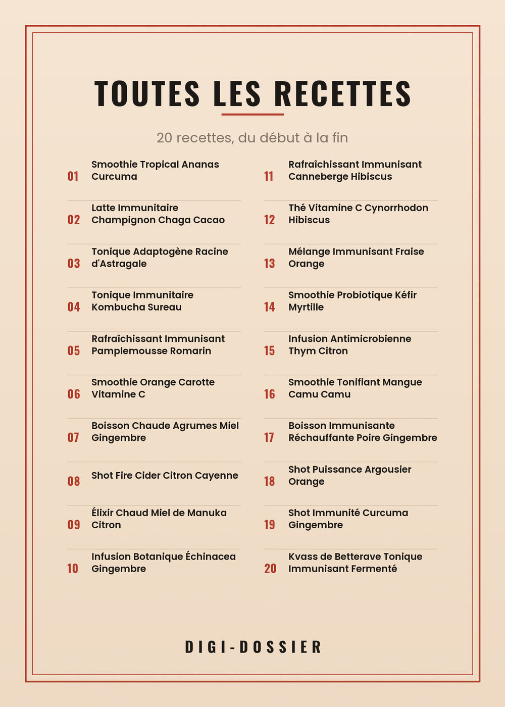 Toutes les recettes de ce livre