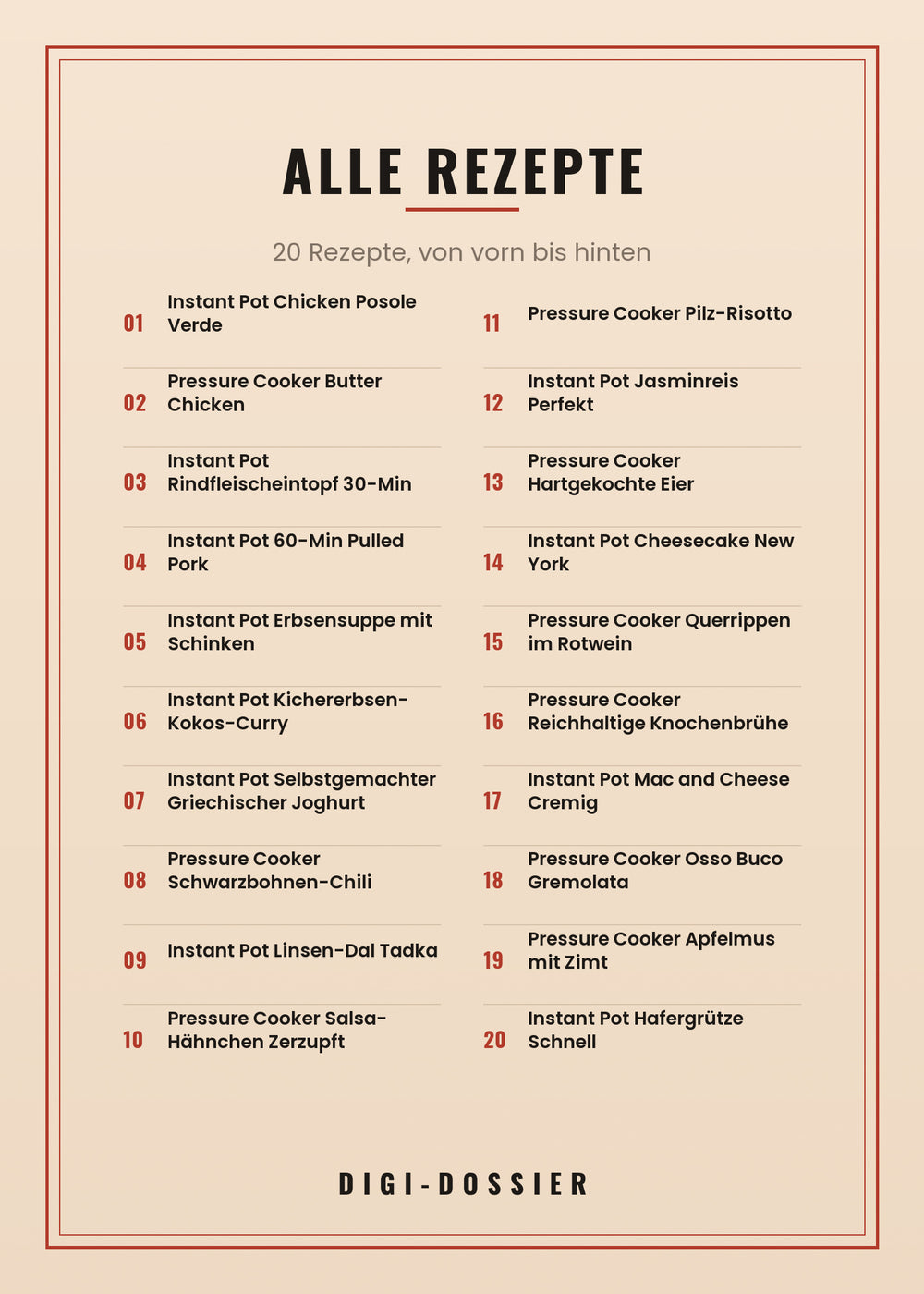 Alle Rezepte in diesem Kochbuch