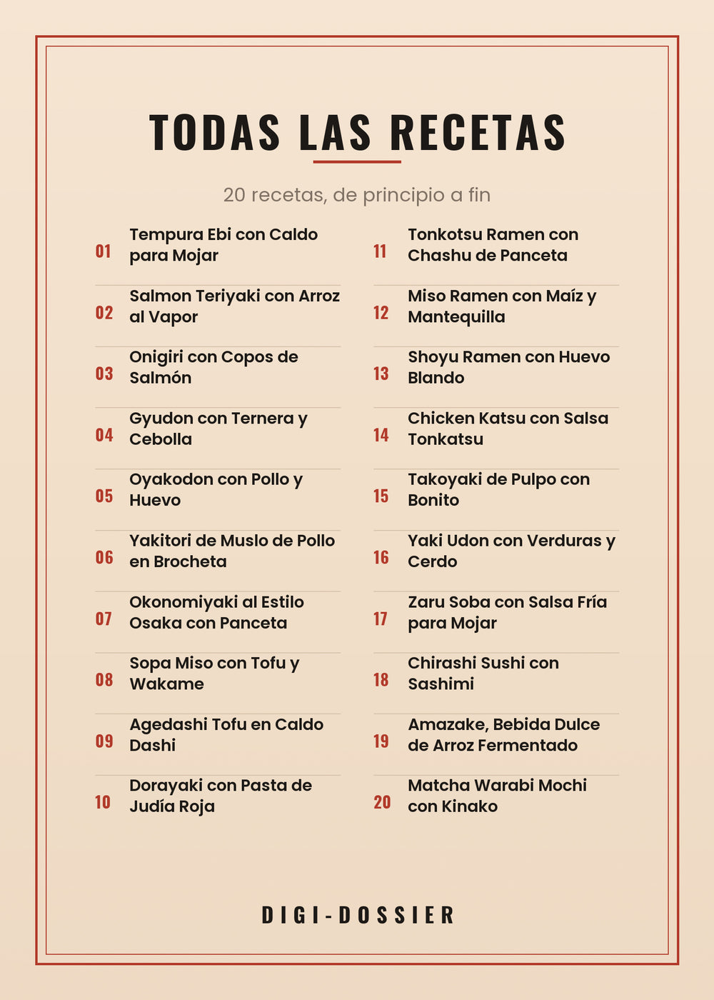 Todas las recetas de este libro