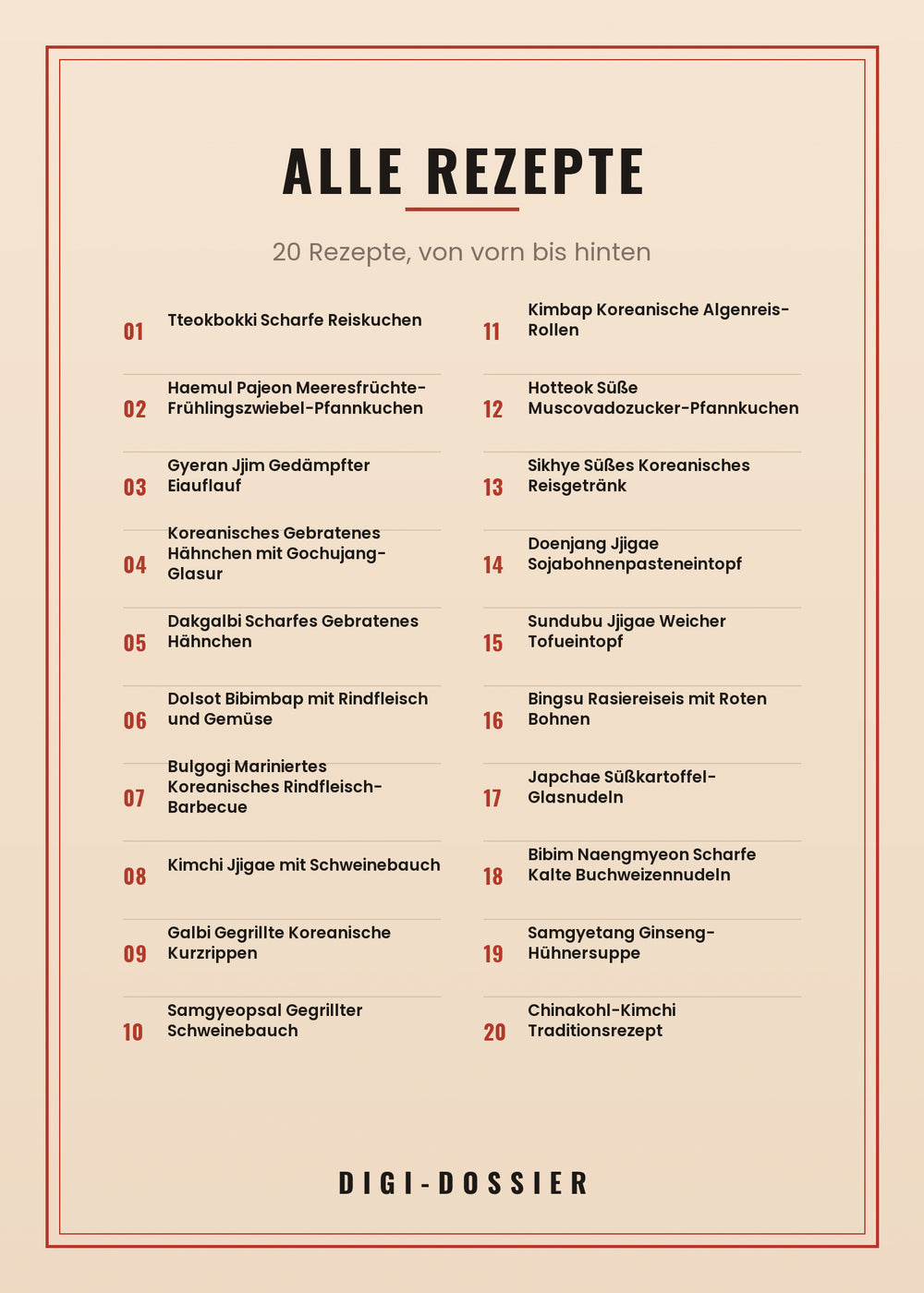 Alle Rezepte in diesem Kochbuch