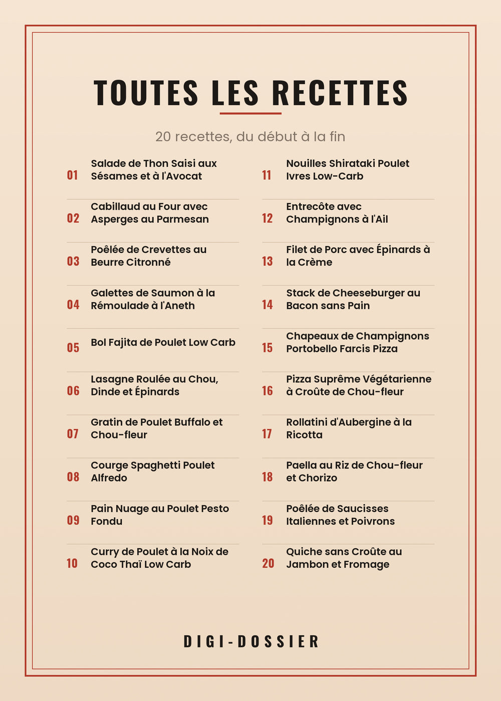 Toutes les recettes de ce livre