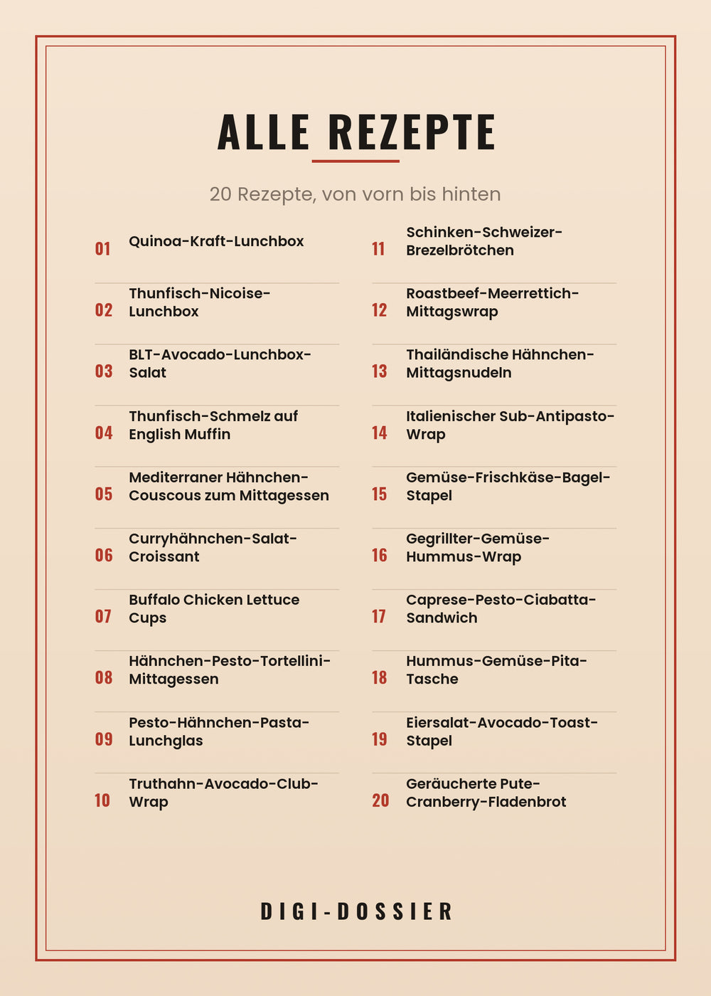 Alle Rezepte in diesem Kochbuch