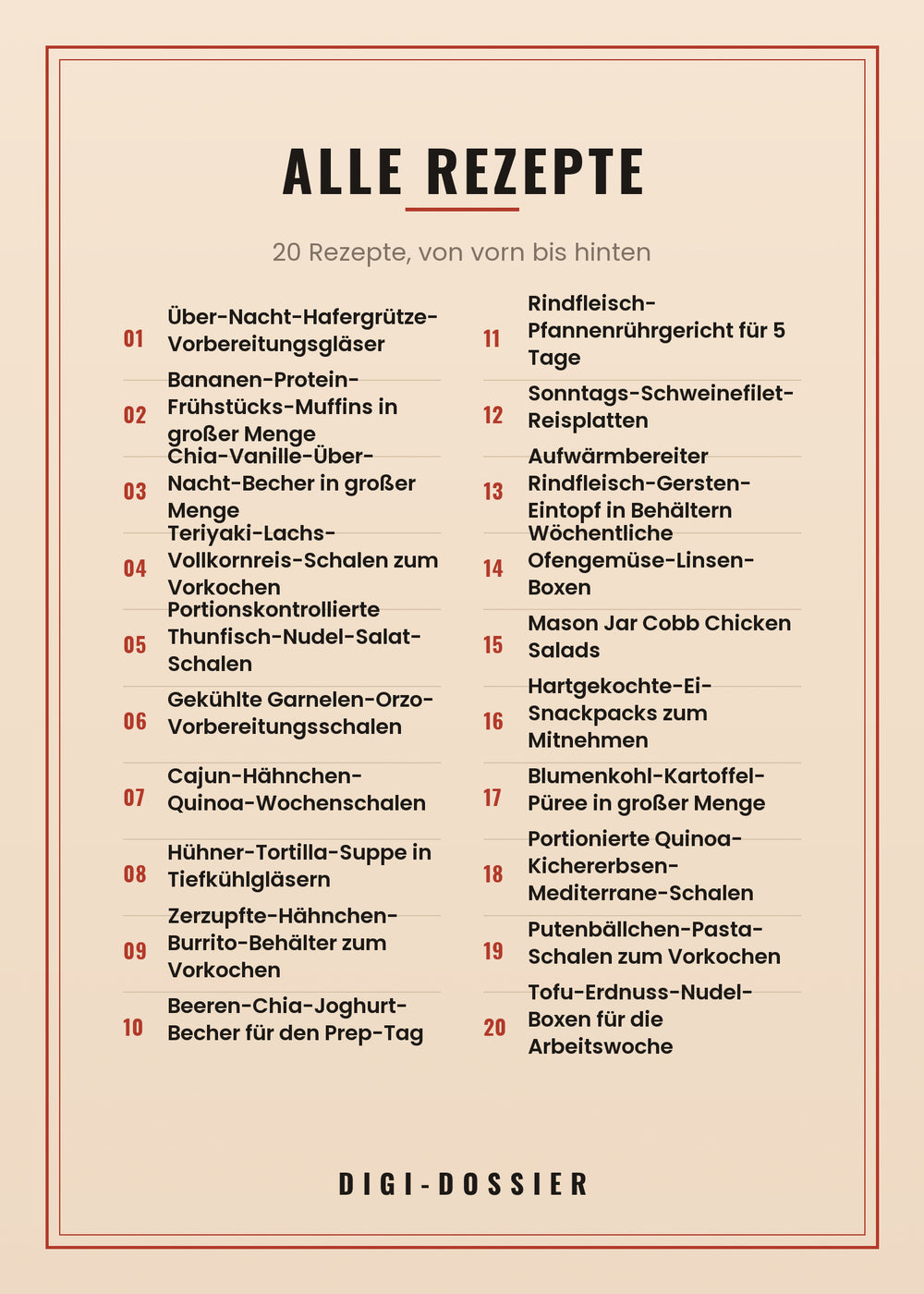 Alle Rezepte in diesem Kochbuch