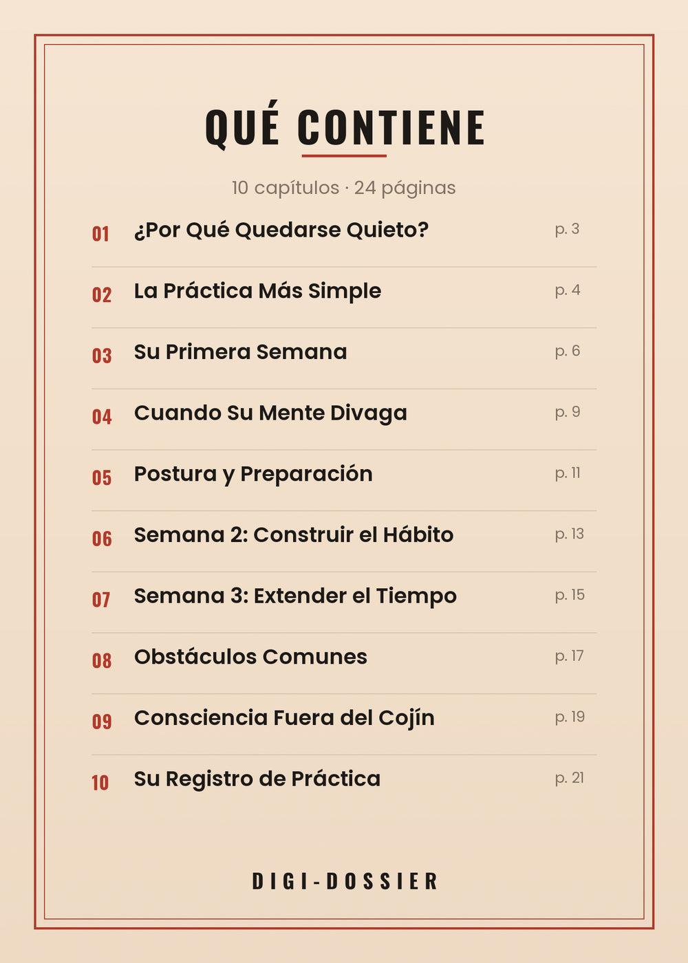 Qué contiene — todos los capítulos