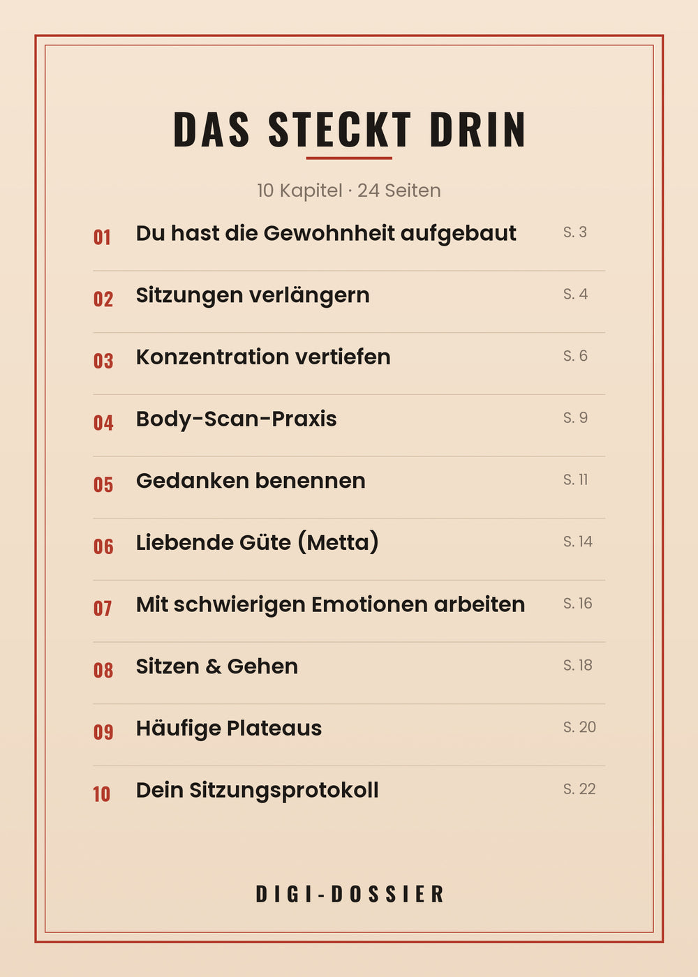 Das steckt drin — alle Kapitel