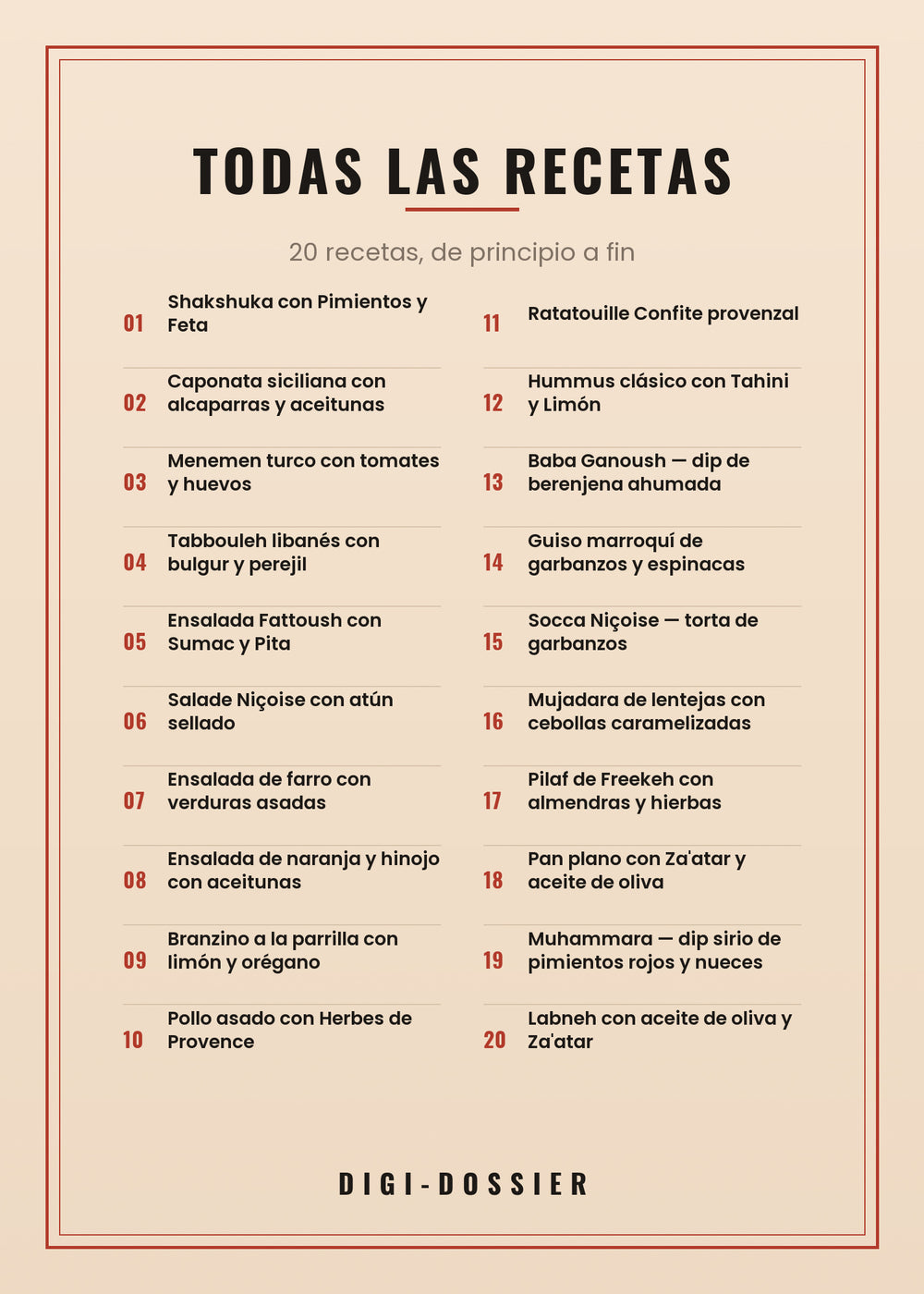 Todas las recetas de este libro