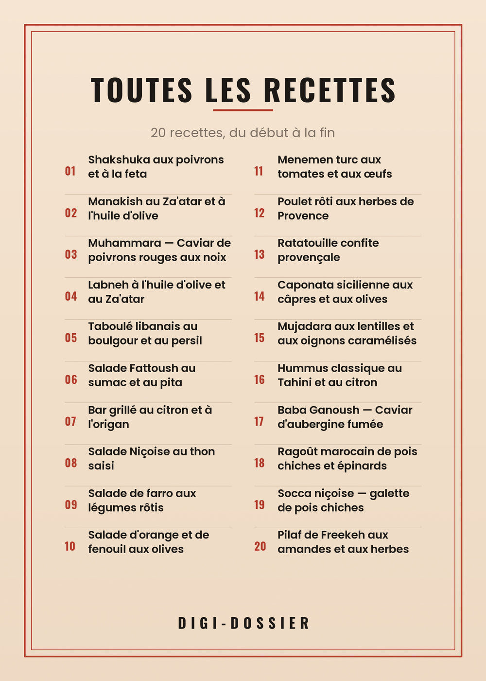 Toutes les recettes de ce livre