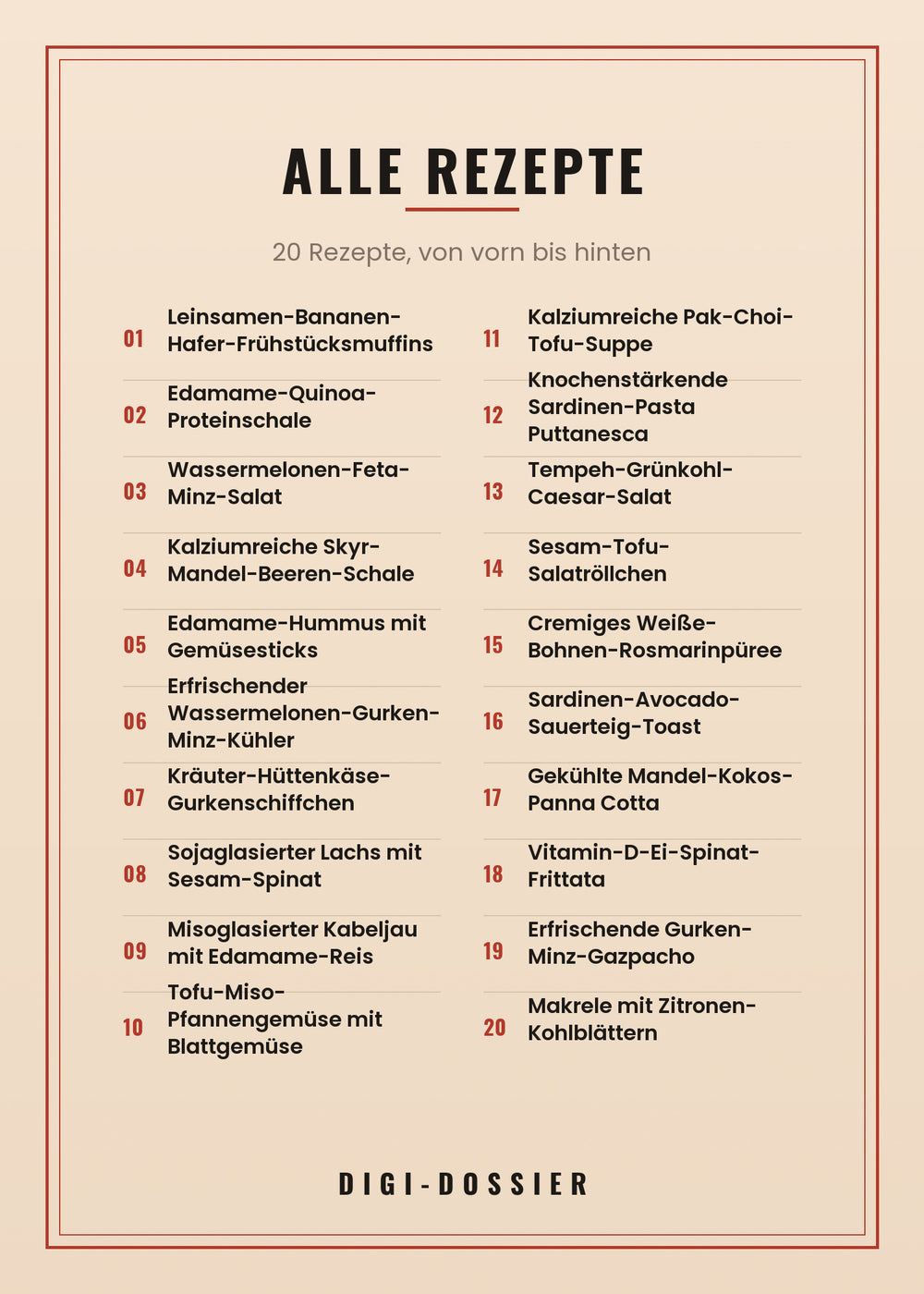 Alle Rezepte in diesem Kochbuch