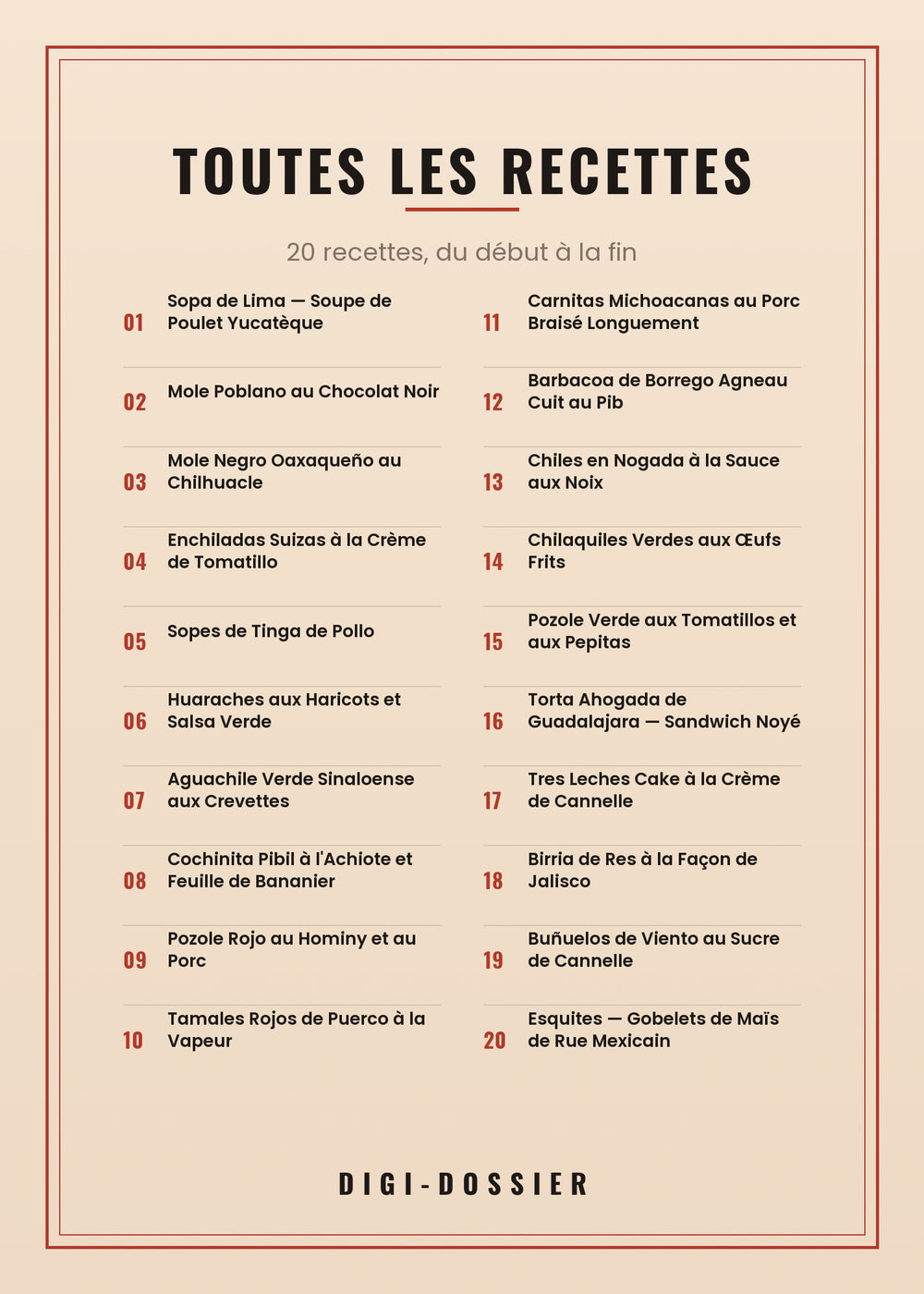 Toutes les recettes de ce livre