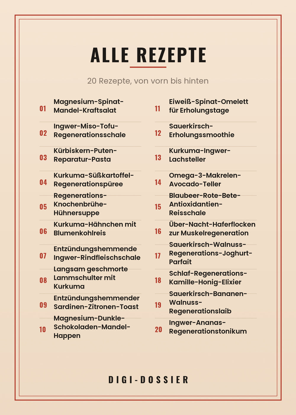Alle Rezepte in diesem Kochbuch