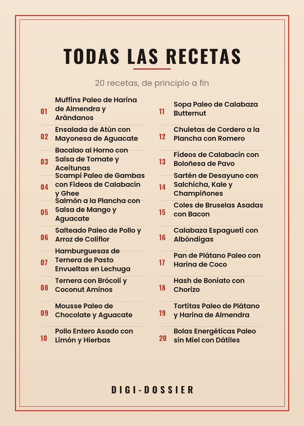 Todas las recetas de este libro