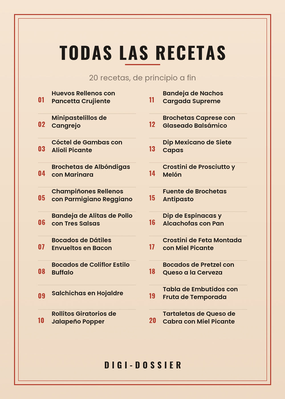 Todas las recetas de este libro