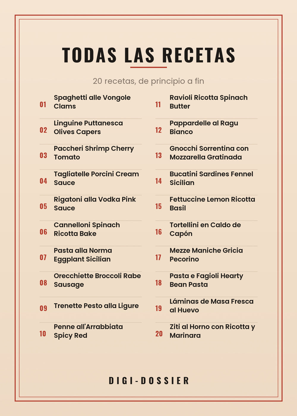 Todas las recetas de este libro