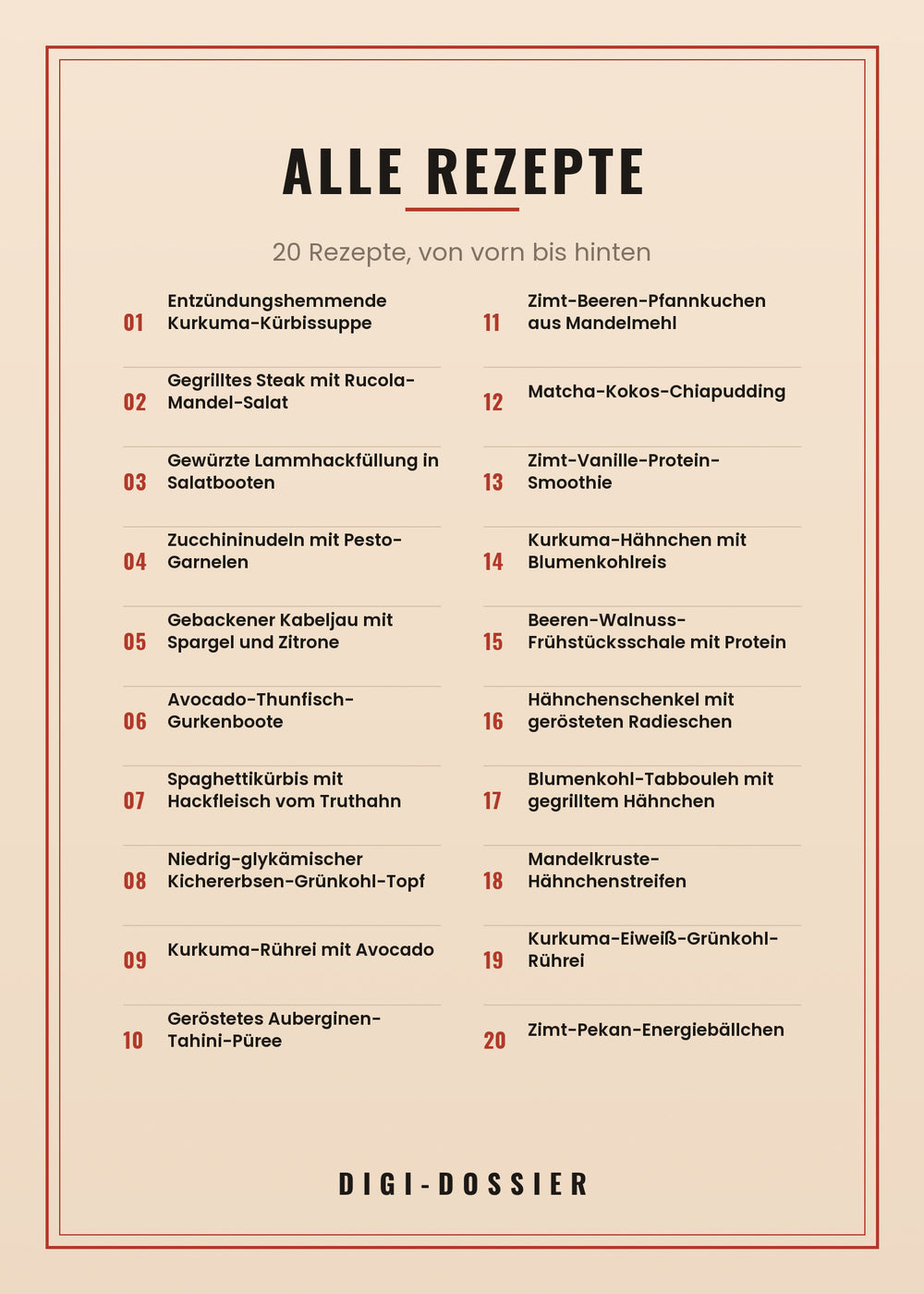 Alle Rezepte in diesem Kochbuch