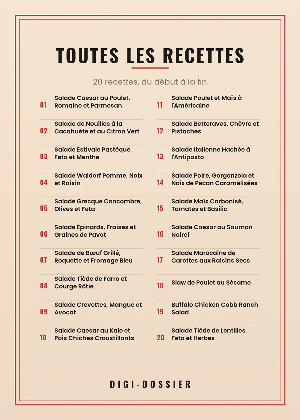 Toutes les recettes de ce livre
