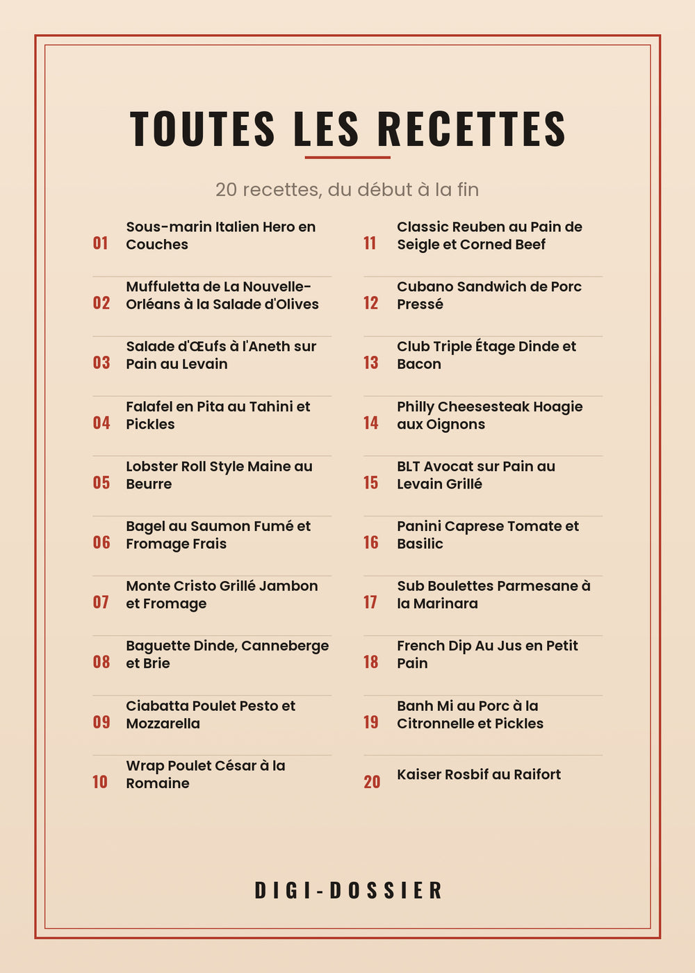 Toutes les recettes de ce livre
