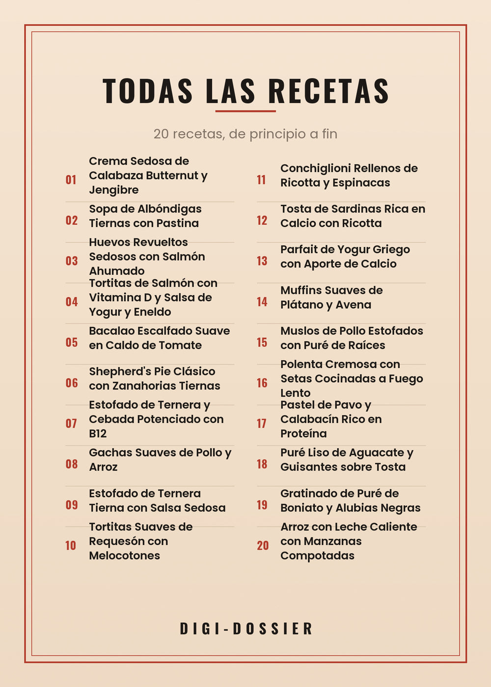Todas las recetas de este libro