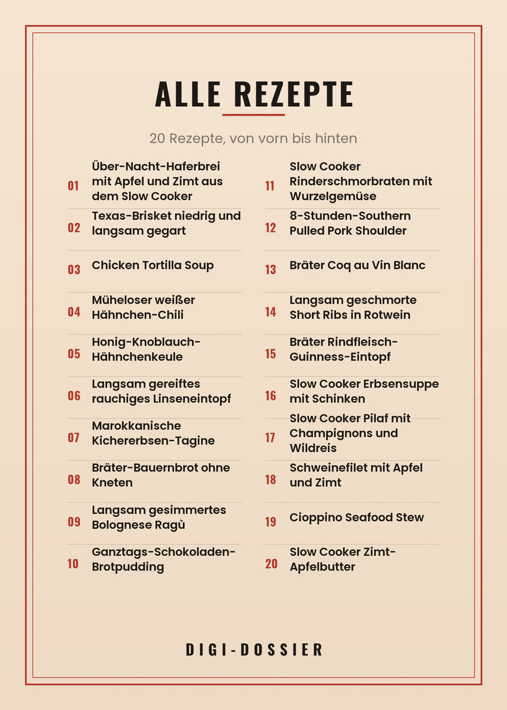 Alle Rezepte in diesem Kochbuch