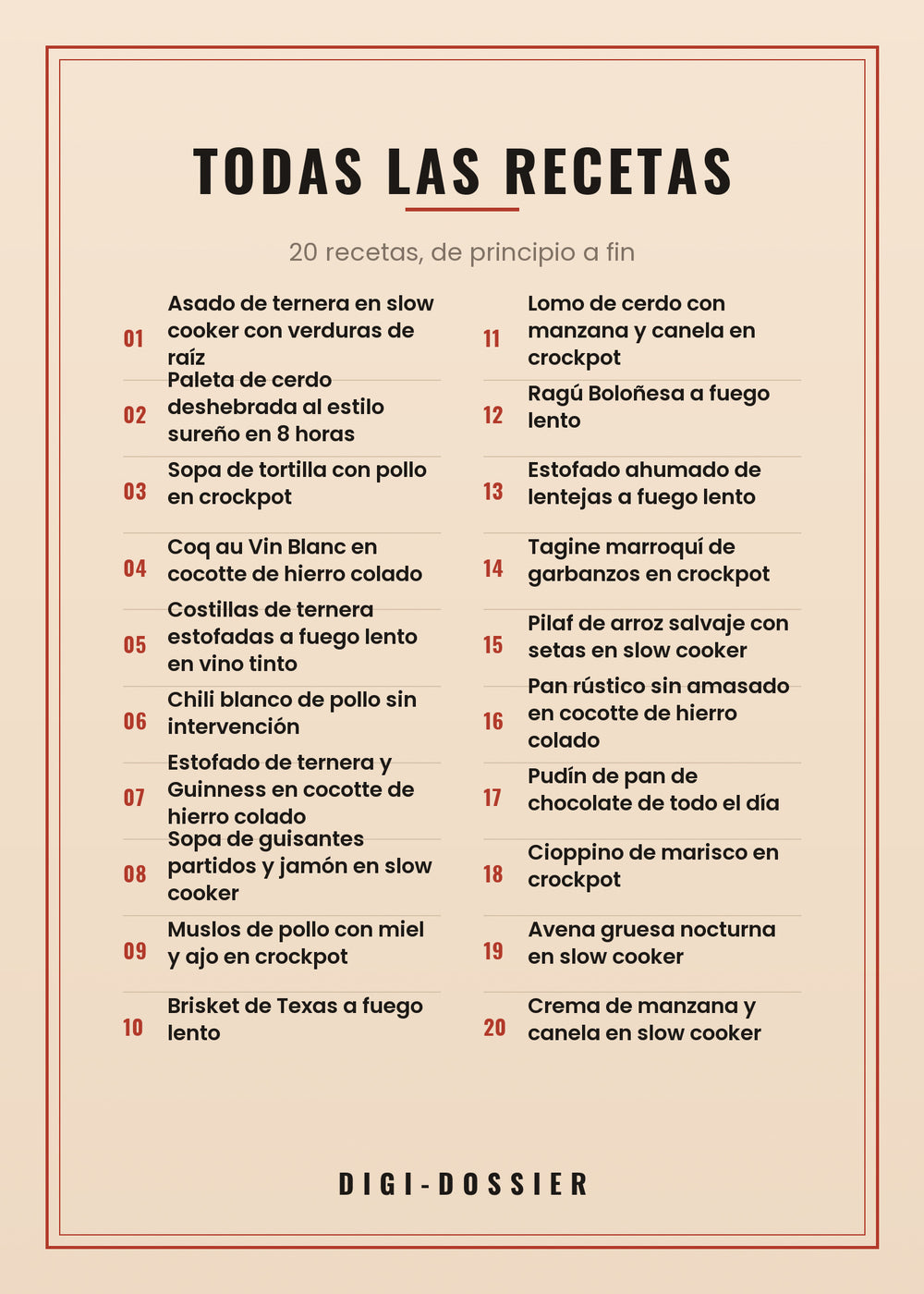 Todas las recetas de este libro