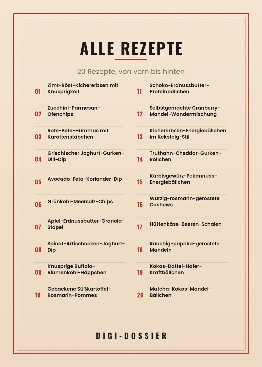 Alle Rezepte in diesem Kochbuch
