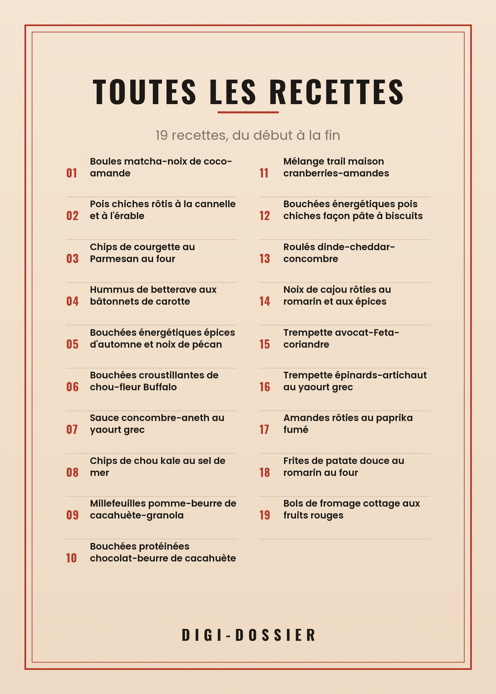Toutes les recettes de ce livre
