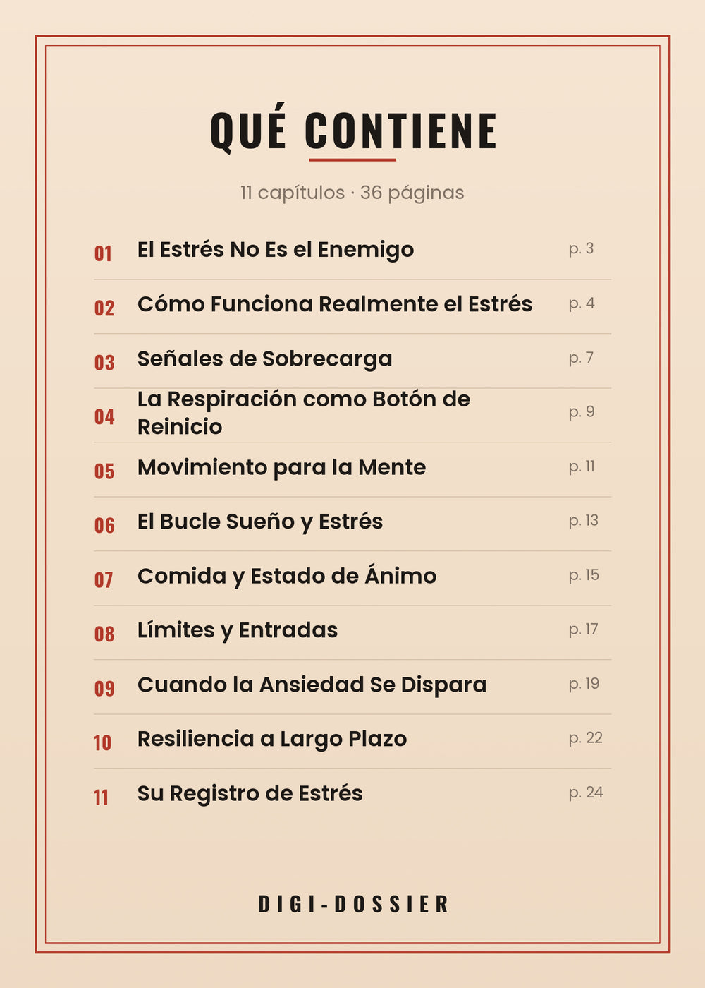 Qué contiene — todos los capítulos